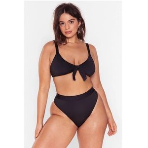NWT Nasty Gal Recycled Knot Your Beach Bikini Set